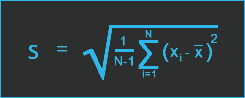 Sample Standard Deviation Formula