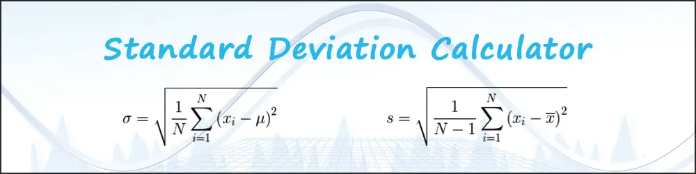 Standard Deviation Calculator